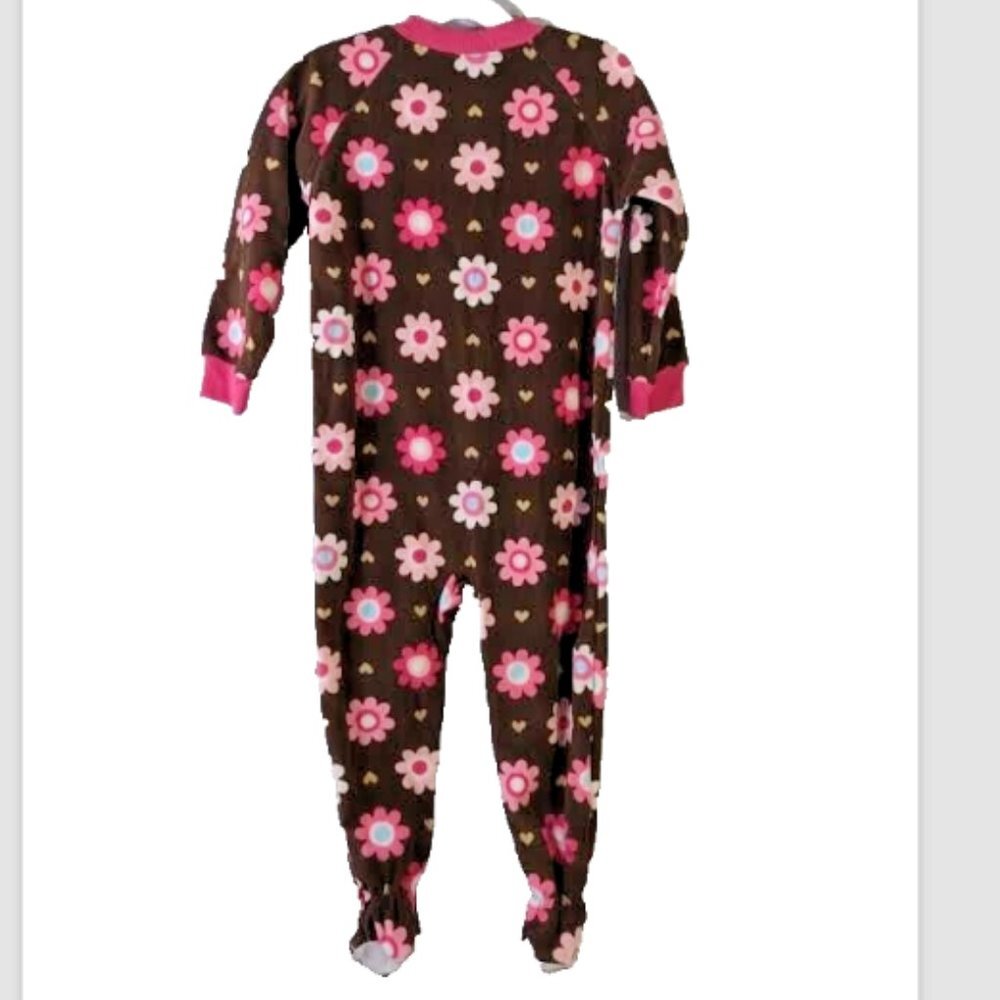 NWT Carter's Comfy-Fit Toddler Girls Butterfly Dot Pajama Dream PJ Sleep… - Picture 3 of 6